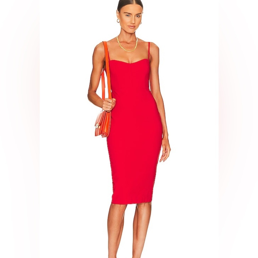 Nookie Allure Midi Dress in Cherry XS 🍒